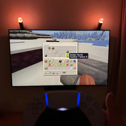 „Minecraft“ lempa – šviesa tiesiai iš žaidimo pasaulio