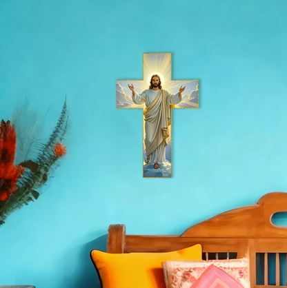 Jėzaus Kristaus sieninis kryžius – stilinga namų puošmena