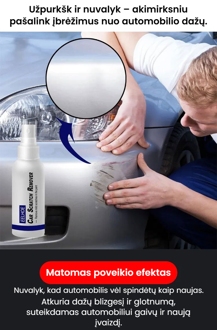 Purškiklis automobilio dažų įbrėžimams taisyti